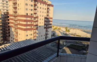 Apto de 2 dorm sendo 1 suíte, sacada c/ vista mar, 70 m² de área útil. bairro: tupi.