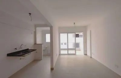 Apto de 2 dorm c/  sacada, 60,43 m² de área útil. bairro: canto do forte.