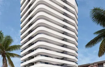 Apto de 1 dorm c/  sacada vista mar, 47,73 m² de área útil. bairro: solemar.