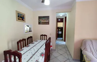Apartamento com 2 dormitórios à venda por r$ 300.000,00 - jardim três marias - guarujá/sp