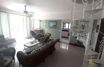 Cobertura com 3 suítes à venda, 210 m² por r$ 1.250.000,00 - tombo - guarujá/sp