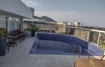 Cobertura duplex com 6 dormitórios à venda, 400 m² por r$ 6.000.000,00 - astúrias - guarujá/sp