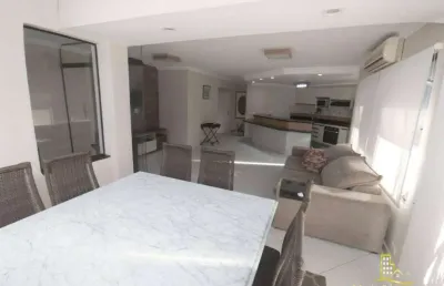 Cobertura com 3 dormitórios à venda, 200 m² por r$ 1.100.000,00 - barra funda - guarujá/sp