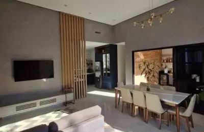 Casa térrea em indaiatuba, condomínio residencial milano com 3 suítes - 170 m²
