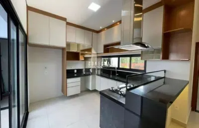 Casa térrea em indaiatuba, condomínio viena com 3 suítes - 170 m²