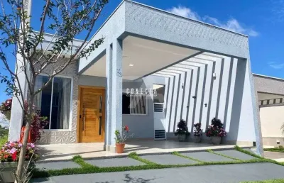 Casa térrea em indaiatuba, condomínio vila rica com 3 suítes - 130m²