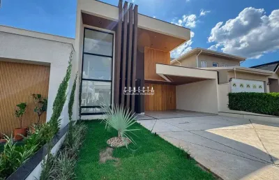 Casa térrea em indaiatuba, residencial evidências com 3 suítes 195 m²
