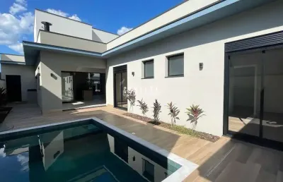 Casa térrea em indaiatuba, condomínio piemonte com 3 suítes - 202 m²