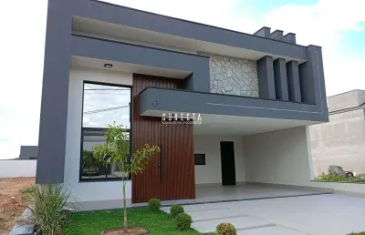Casa térrea indaiatuba, condomínio gran reserve com 3 suítes - 186 m²
