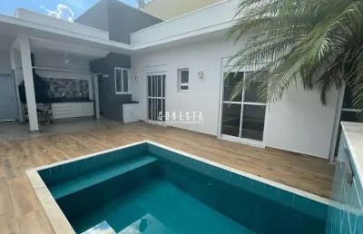 Casa térrea em indaiatuba, condomínio viena com 3 dormitórios - 155 m²