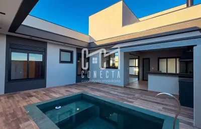 Casa térrea em indaiatuba, condomínio maria cândida com 3 suítes - 187 m²