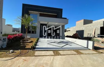 Casa em indaiatuba, condomínio gran reserve com 3 suítes - 136 m²