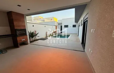 Casa térrea em indaiatuba, condomínio piemonte com 3 suítes - 194 m²