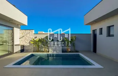 Casa térrea em indaiatuba, condomínio maria cândida com 3 suítes - 180 m²