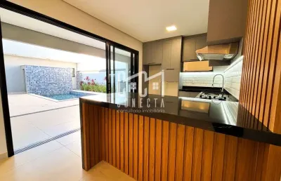 Casa térrea em indaiatuba, condomínio laguna com 3 suítes - 193 m²