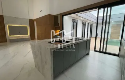 Casa térrea em indaiatuba, condomínio maria cândida com 4 suítes - 200 m²