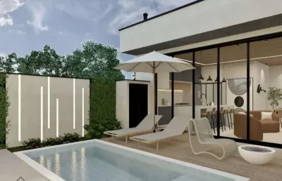 Casa à venda,nova e moderna com três suítes, lazer completo ao lado do parque ecológico jd esplanad