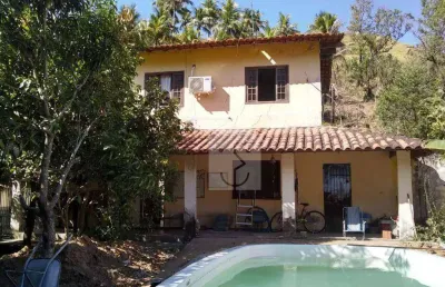 Casa com 4 dormitórios à venda, 11.000 m² de área do terreno por r$ 600.000 - manoel ribeiro (ponta negra) - maricá/rj
