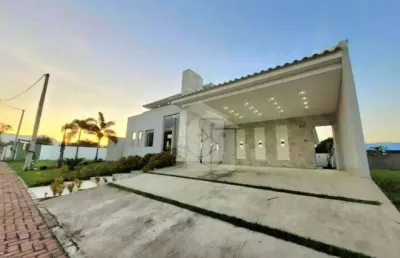 Alto padrão linear no landscape! casa com 3 dormitórios à venda, 185 m² por r$ 1.330.000 - flamengo - maricá/rj