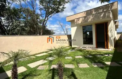 Casa de 03 quartos/suíte no bairro novo santos dumont - lagoa santa