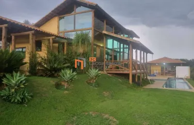 Maravilhosa casa estilo colonial no condomínio tiradentes - brumadinho