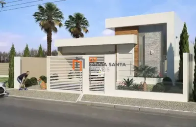 Linda casa em construção no condomínio parque dos buritis