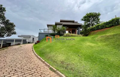 Casa alto padrão com vista para  lagoa central no condomínio boulevard