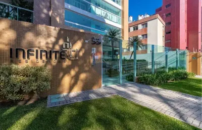 Apartamento com 3 suítes à venda no condomínio infinite residences, cabral, curitiba/pr, por r$ 2.240.000,00