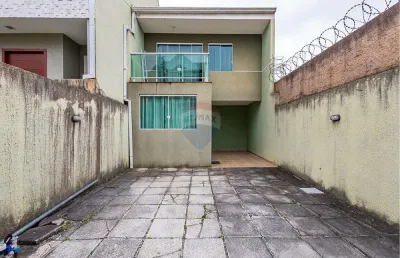 Sobrado à venda com 3 quartos sendo 1 suíte e 2 vagas de garagem por r$500.000,00, no condomínio abranches village, em curitiba/pr