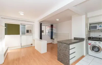 Apartamento estúdio para locação no bairro bigorrilho com sacada e 1 vaga coberta por r$ 2.200,00 - curitiba/pr