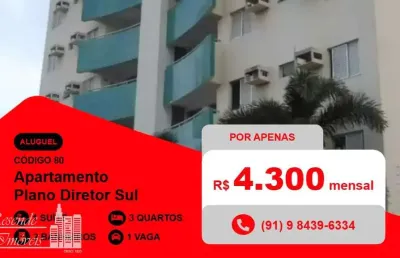 Apartamento com 3 quartos para alugar no Plano Diretor Sul, Palmas 