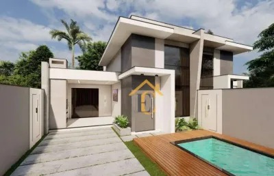 Casa com 3 dormitórios à venda, 110 m² por r$ 850.000,00 - ouro verde - rio das ostras/rj