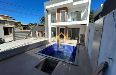 Casa com 4 dormitórios à venda, 140 m² por r$ 800.000,00 - colinas - rio das ostras/rj