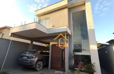 Casa com 4 dormitórios à venda, 160 m² por r$ 550.000 - verdes mares - rio das ostras/rj