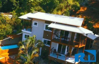 Sobrado  em são sebastião - vista panorâmica para o mar e ilhabela