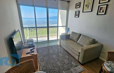 Apartamento frente mar no prédio mirante da ilha em caraguatatuba