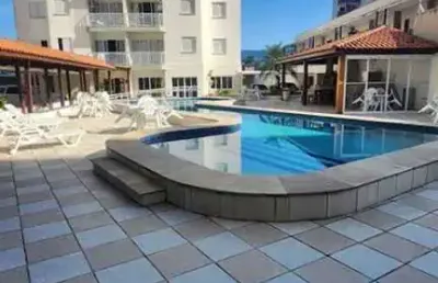 Apartamento frente mar no prédio mirante da ilha em caraguatatuba