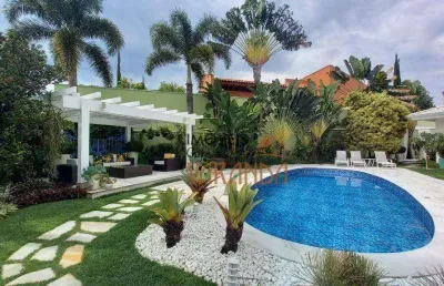 Casa com 5 dormitórios à venda, 582 m² por r$ 5.500.000,00 - condomínio village visconde de itamaracá  - valinhos/sp