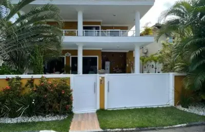 Casa em condomínio para venda em lauro de freitas, centro, 5 dormitórios, 5 suítes, 6 banheiros, 2 vagas