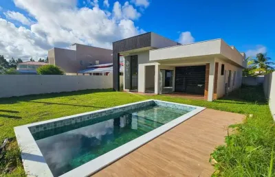 Casa em condomínio para venda em camaçari, barra do jacuípe (monte gordo), 4 dormitórios, 2 suítes, 3 banheiros, 2 vagas