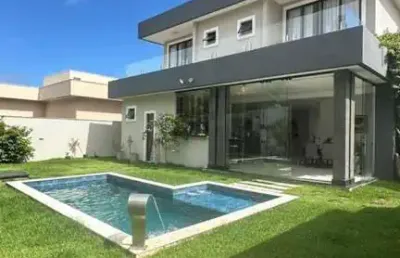 Casa em condomínio para venda em camaçari, alphaville (abrantes), 4 dormitórios, 3 suítes, 4 banheiros, 2 vagas