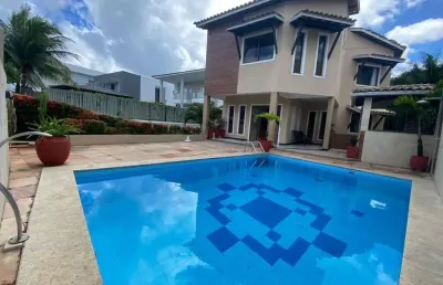 Casa em condomínio para venda em lauro de freitas, centro, 3 dormitórios, 3 suítes, 4 banheiros, 10 vagas