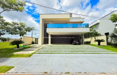 Casa imponente no alphaville – nascente, piscina com hidro e 5 suítes