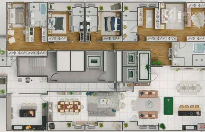 Apartamento com 4 quartos à venda na Rua Londrina, Centro, Cascavel