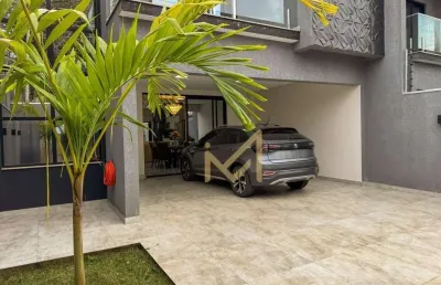 Sobrado para locação, todo mobiliado, com 3 suítes, 206,00m² por r$6.000/mês - country - cascavel/pr