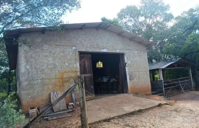 Sítio à venda em esmeraldas-mg, bairro andiroba, 2 quartos, 1 sala, 1 banheiro, 4 vagas e 25.000m² de área!