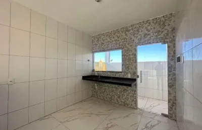 Duas casas novas bairro são pedro ? 3 quartos, suíte, cozinha americana, garagem, porão, habite-se ? r$ 270 mil