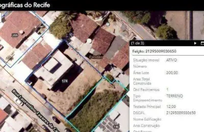 Terreno à venda na Rua Laurentino Tavares de Carvalho, 176, Água Fria, Recife
