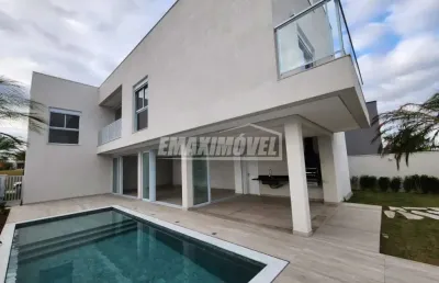 Casa em condomínio fechado com 4 quartos à venda na Rua Júlio Cassola, Quadra P, 423, Alphaville Nova Esplanada, Votorantim