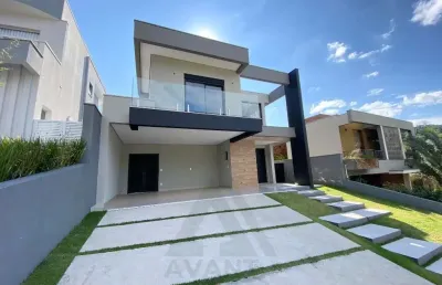 Casa de alto padrão em condomínio na reserva dos vinhedos, louveira-sp: 3 quartos, 3 suítes, 2 salas, 5 banheiros, 4 vagas de garagem, 480m².
